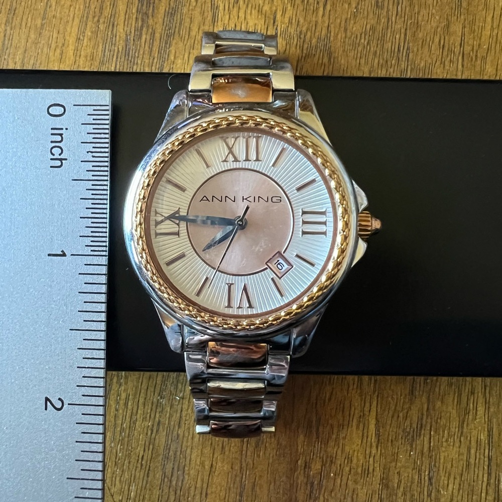 Ann King Two-Tone Women's Watch - As Is